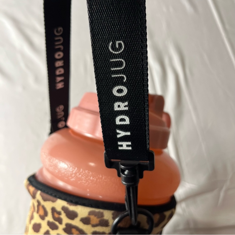 HydroJug Pro 73oz with Leopard Insulated Sleeve and Carrying Strap - Picture 8 of 8